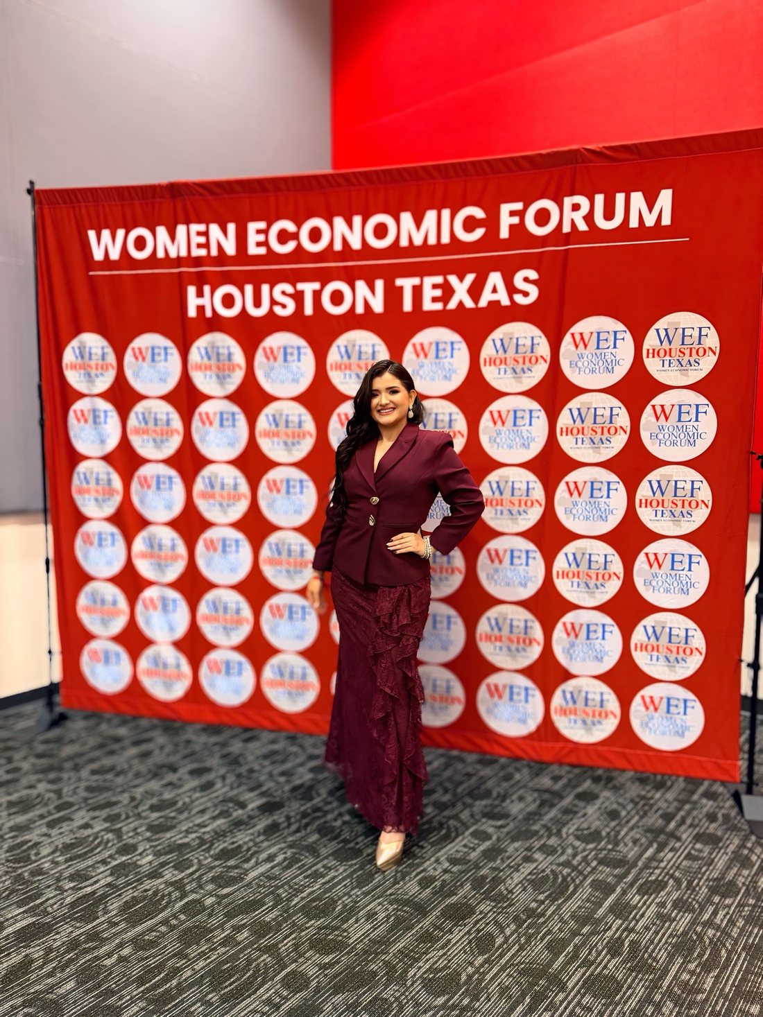 Mary Claudia Andrade en el Women Economic Forum Houston, Texas